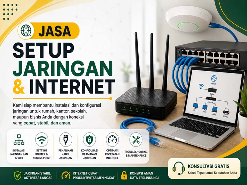 Jasa instalasi jaringan dan internet