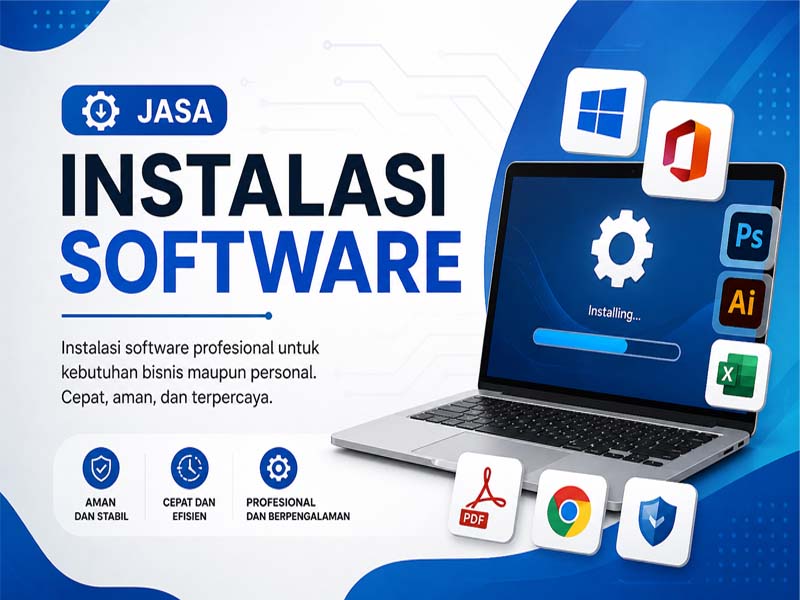 Jasa instalasi sosftware